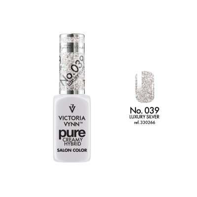 pure creamy hybrid salon color No.039 luxury silver